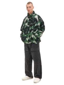 Jeansy baggy z efektem znoszenia