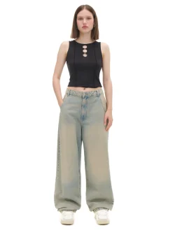 Jeansy skater w stylu vintage