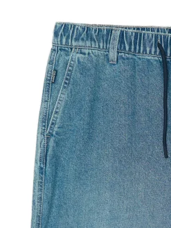 Jeansy skater z gumą w pasie