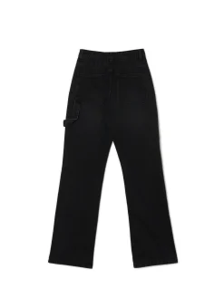 Jeansy straight w stylu retro