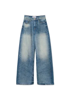 Jeansy wide leg typu barrel