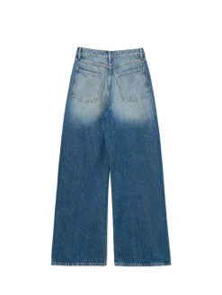 Jeansy wide leg typu barrel