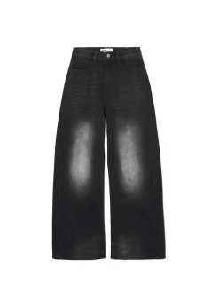 Jeansy wide leg typu barrel