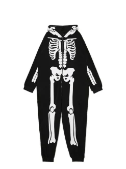 Jednoczęściowa piżama onesie z kościotrupem