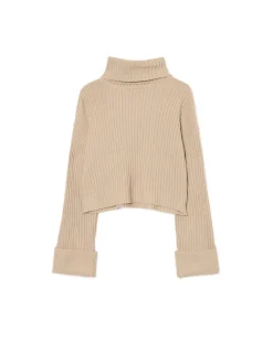 Jesienny sweter oversize z golfem