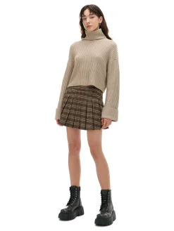 Jesienny sweter oversize z golfem