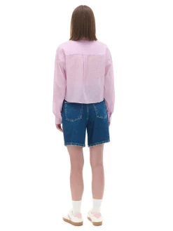 Koszula w różowe paski