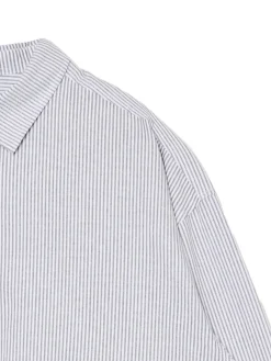 Koszula z długim rękawem w pionowe paski