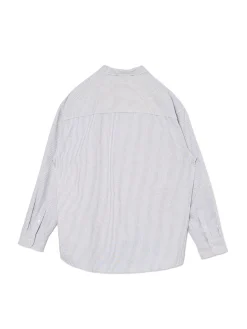 Koszula z długim rękawem w pionowe paski