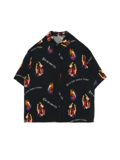 Koszula z nadrukiem z różami