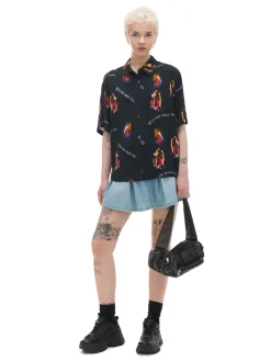 Koszula z nadrukiem z różami