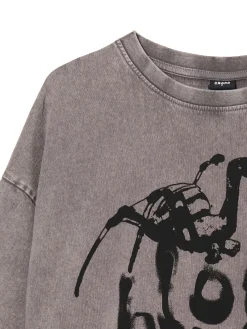 Koszulka oversize z nadrukiem