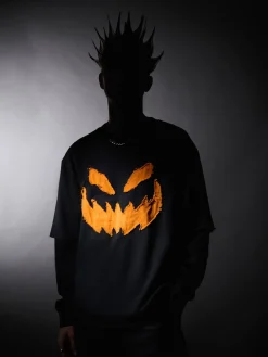 Koszulka z haftem Halloween