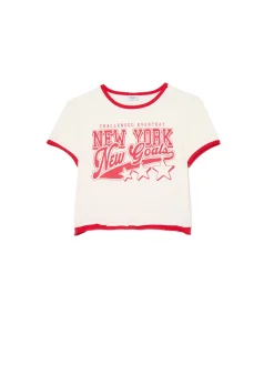 Koszulka z kontrastowym wykończeniem