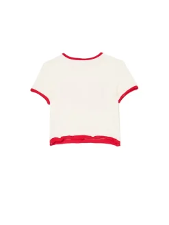 Koszulka z kontrastowym wykończeniem