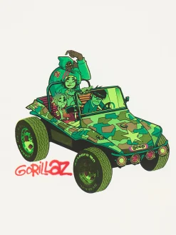 Koszulka z nadrukiem Gorillaz
