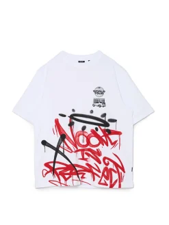 Koszulka z nadrukiem typu graffiti