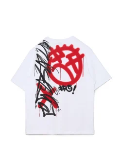 Koszulka z nadrukiem typu graffiti