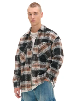 Kraciasta koszula z miękkim wykończeniem