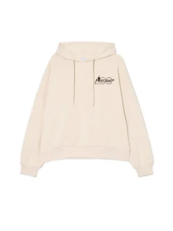 Kremowa bluza ze sloganem