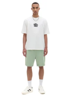 Kremowa koszulka z haftem