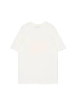 Kremowa koszulka z motylem