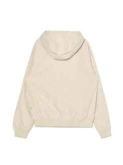 Kremowa kurtka z kapturem