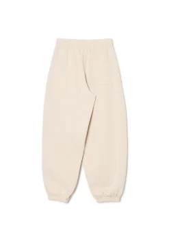 Kremowe joggery z wysokim stanem