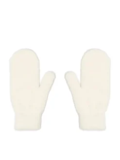 Kremowe rękawiczki jednopalczaste