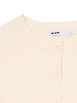 Kremowy kardigan z guzikami