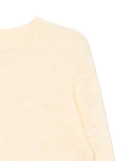 Kremowy krótki sweter