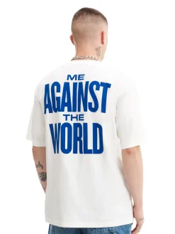 Kremowy t-shirt Tupac