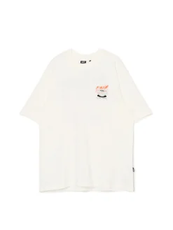 Kremowy T-shirt z kawą