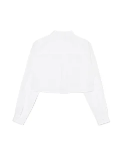 Krótka biała koszula