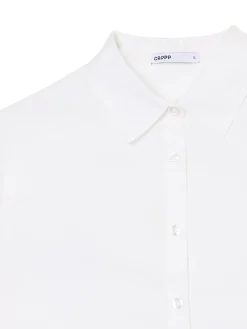 Krótka biała koszula