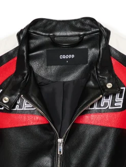 Krótka kurtka w stylu racing