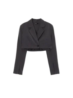 Krótka marynarka w paski