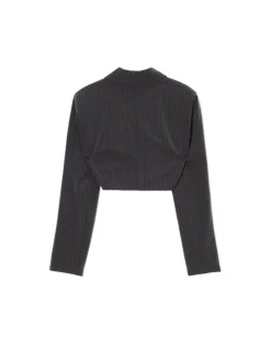 Krótka marynarka w paski