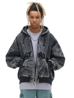 Kurtka bomber typu hoodie