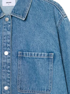Kurtka jeansowa z efektem sprania