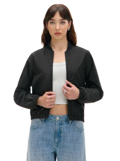 Lekka czarna bomberka