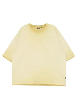 Luźna koszulka z efektem sprania