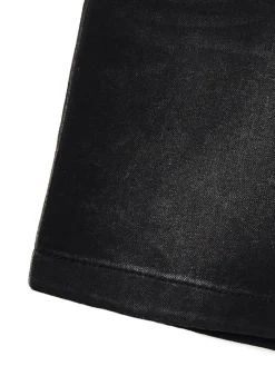 Luźne denimowe bermudy