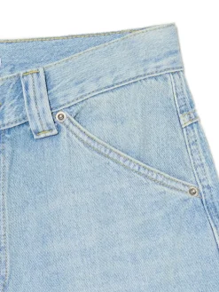 Luźne jeansowe spodenki bermudy