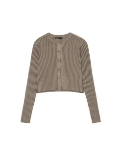 Melanżowy kardigan z guzikami