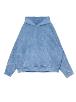 Niebieska bluza oversize z kapturem UNISEX