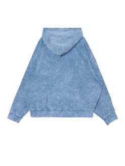 Niebieska bluza oversize z kapturem UNISEX