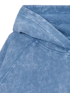 Niebieska bluza oversize z kapturem UNISEX