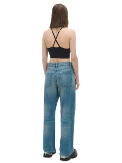 Niebieskie jeansy baggy