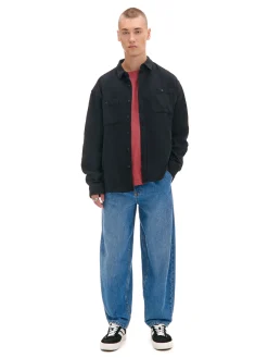 Niebieskie jeansy balloon baggy